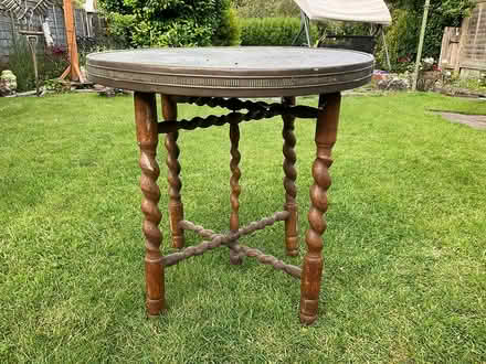 Photo of free Vintage Circular brass low table (Bohemia TN37) #3
