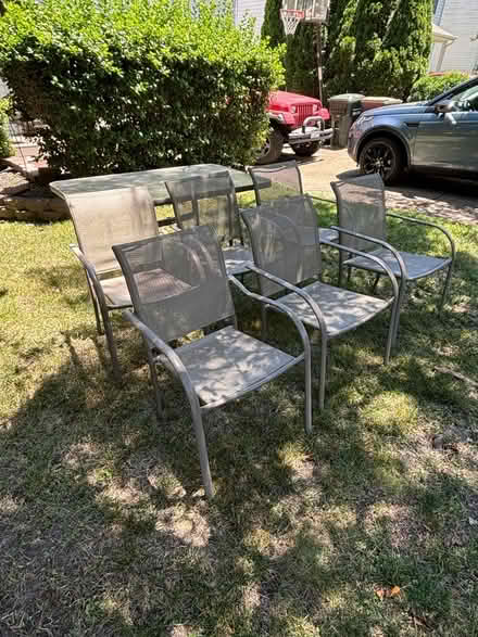 Photo of free Outdoor Table and 6 Chairs (Williamsburg East) #1