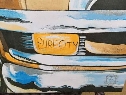 Photo of free Kelly Lane Surf City picture print loon canvas (Brampton S40) #3