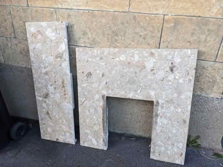 Photo of free Marble fire surround and hearth (BA2) #1