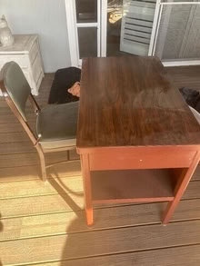 Photo of free heavy duty metal desk/chair #2