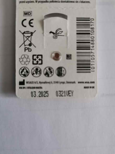 Photo of free 53 Hearing Aid Batteries size 10 (Plateau district - Gatineau) #2