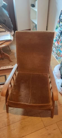 Photo of free 1970s wooden arm chair (Barnacle CV7) #4
