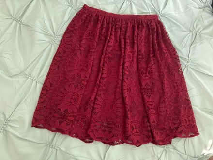 Photo of free Maroon/raspberry lace skirt (Hampton, Wythe) #1