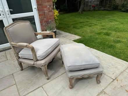 Photo of free Chair and footstool (Hampton TW12) #1
