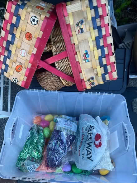 Photo of free Easter baskets, plastic eggs, grass (Tam Valley) #1