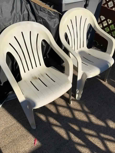 Photo of free Plastic lawn chairs (near lycoming creek road weis) #1