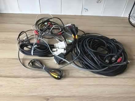 Photo of free Various computer and phono cables (Wales S26) #1