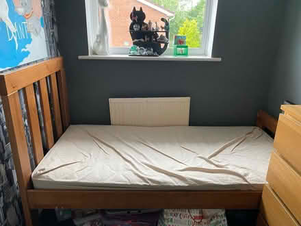 Photo of free Single solid wood bed (Coppull PR7) #1