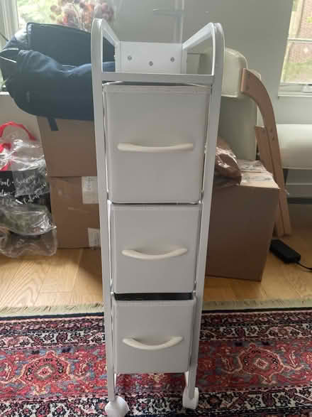 Photo of free White storage cart (Lanier Heights)