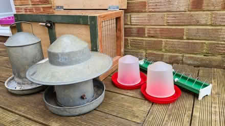 Photo of free Chicken feeder and items (south ham basingstoke) #1