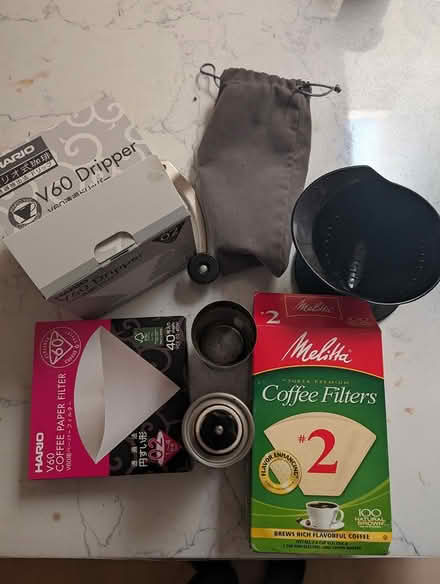 Photo of free Bunch of coffee making gear (Ortega Park) #1