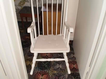 Photo of free Old Wooden Rocking Chair (Waltham Chase SO32) #2