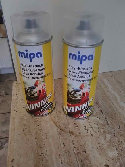 Photo of free Two cans clear acrylic car paint (Horsell, Woking) #1