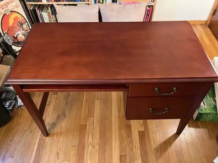 Photo of free Computer desk with file drawer (Burlington) #1