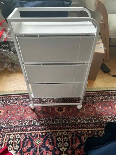 Photo of free White storage cart (Lanier Heights)