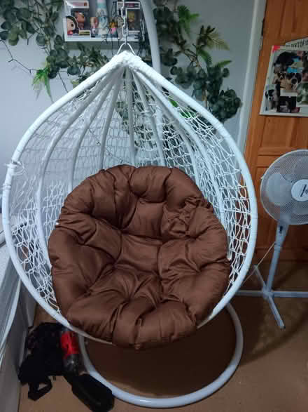 Photo of free White egg chair (Birmingham) #1