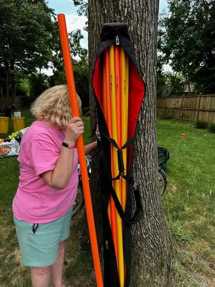 Photo of free Human (not dog) agility poles (Courts of Four Seasons) #1