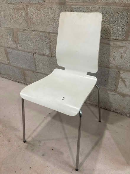 Photo of free 4 x stacking IKEA Gilbert chairs (Disley, SK12) #1