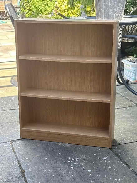 Photo of free Small oak effect bookshelf (Poplars SG2) #1