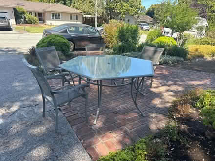 Photo of free Patio table and four chairs (South Los Altos) #1
