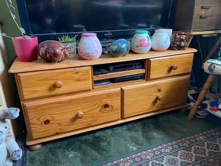 Photo of free TV unit pine (Ford, near Colerne) #1