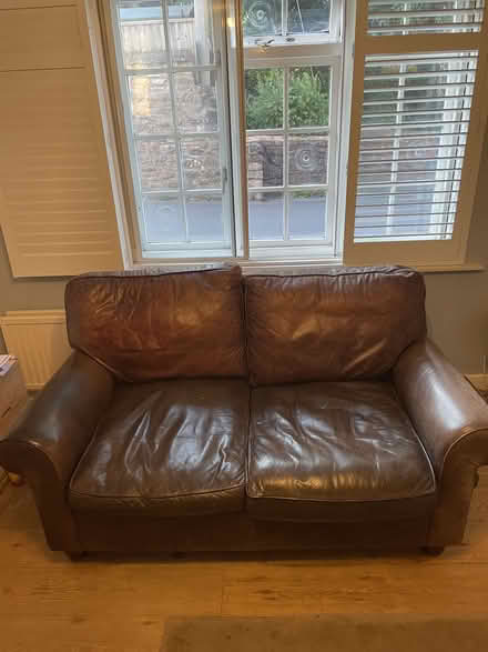 Photo of free Brown Leather Sofa (EX15) #1
