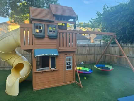 Photo of free Swing set- playhouse (Cranford nj) #1