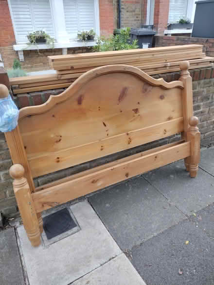 Photo of free King size pine bed (Forest hill SE23) #1