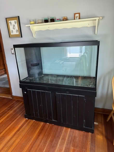 Photo of free 90 gallon glass aquarium and stand (Elmhurst - Providence) #1