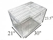 Photo of free 30 Inch Medium Dog Cage in Silver (M33) #1