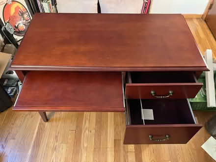 Photo of free Computer desk with file drawer (Burlington) #2