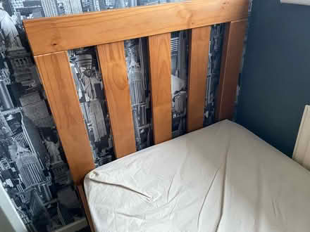 Photo of free Single solid wood bed (Coppull PR7) #3