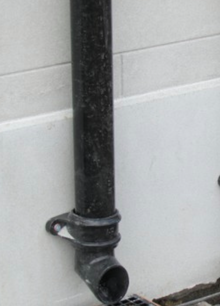 Photo of Gutter parts (T-joint, downpipe) (Stretford M32) #1