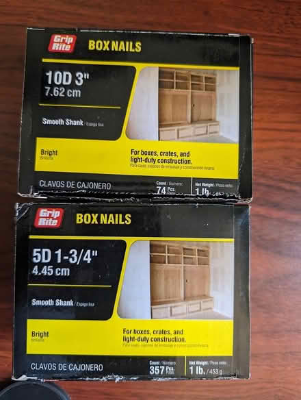 Photo of free 2 packs of box nails (Ortega Park) #1