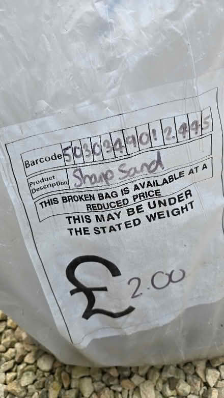 Photo of free Bag of sharp sand (Stroud GL10) #1