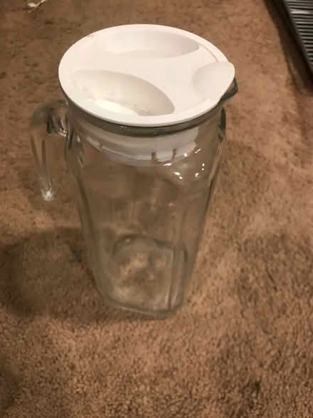 Photo of free Small glass juice pitcher (Leedom, Ridley park) #1