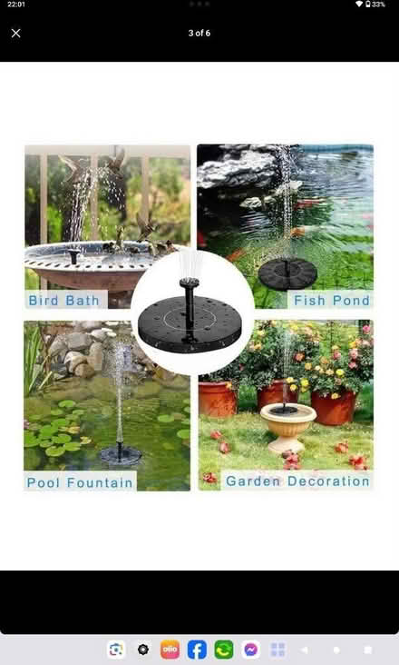 Photo of Solar powered water fountain (Norwich NR4) #1