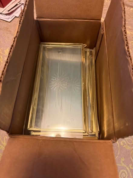 Photo of free Vintage Glass panels w/starburst (Upper Chichester, PA) #1