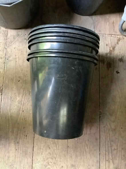 Photo of free Black plastic pots/bins 10” high (East Law DH8) #3