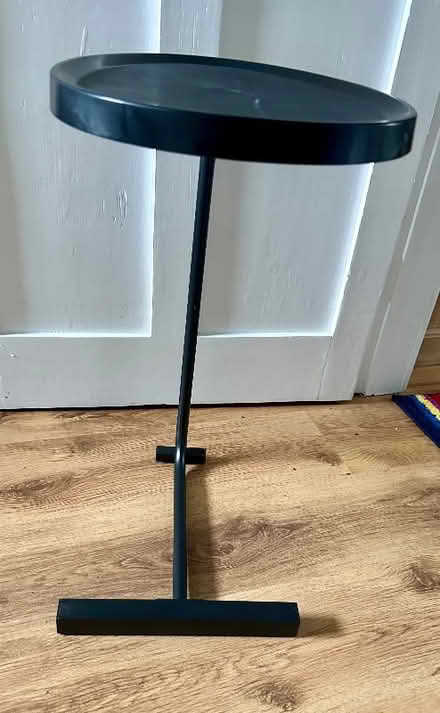 Photo of free Black side table, metal and plastic (Holbeach St Marks PE12) #1
