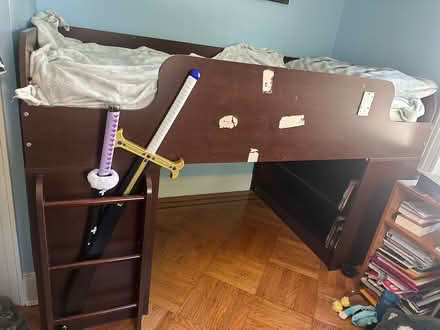 Photo of free Loft bed with cubby/shelves (Forest Hills, Queens) #2