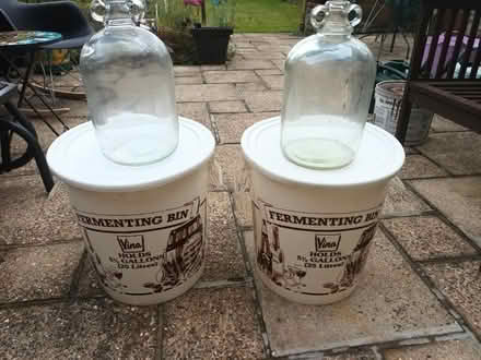 Photo of free 2 fermenting bins +2 flagons (DA7) #2