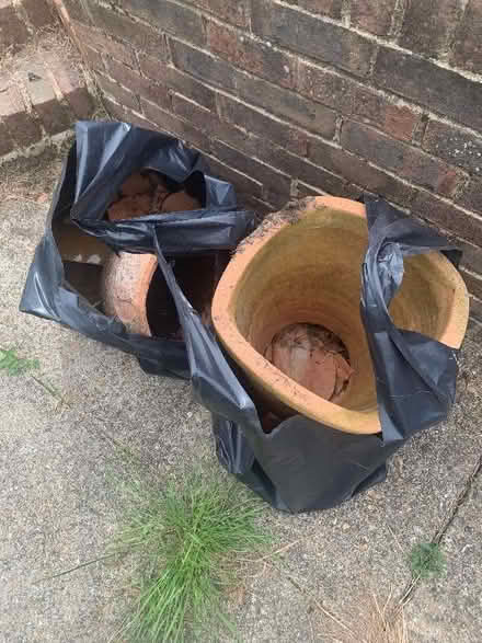 Photo of free Broken terracotta pots (Sayers Common BN6) #1