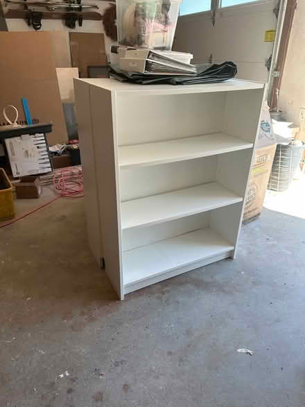 Photo of free white book shelves (Moss Hill,Jamaica Plain) #2