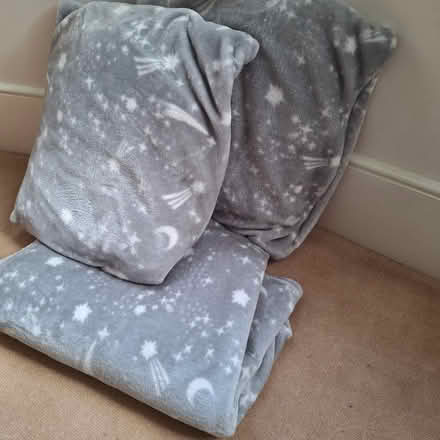 Photo of free 2 x cushions and matching blanket (New Southgate N11) #1