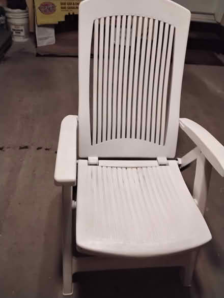 Photo of free 3 white plastic chairs (Barrhaven) #2