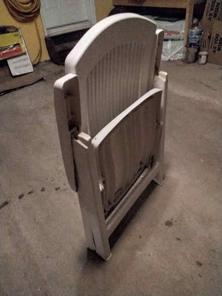 Photo of free 3 white plastic chairs (Barrhaven) #1