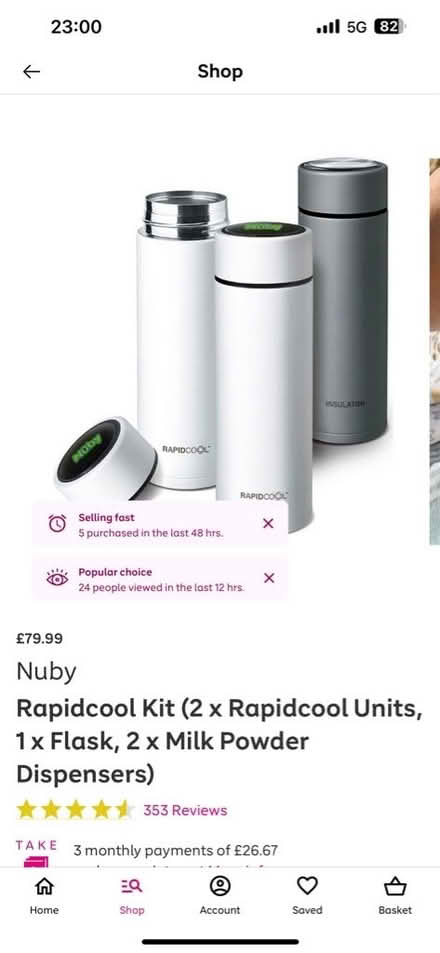 Photo of Nuby baby flasks (Woodley) #1