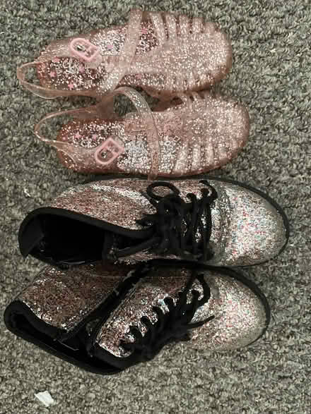 Photo of free Size 12 girls boots and jelly sandals (Chapel Ash WV3) #1